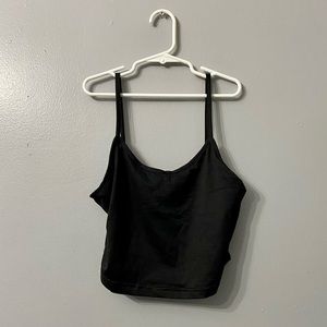 Black Crop Tank Top